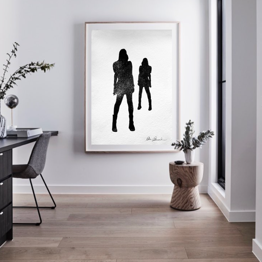 Ladies I - Original on Paper