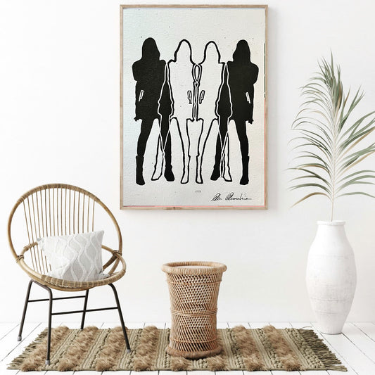 Sisters IV - Original on Paper