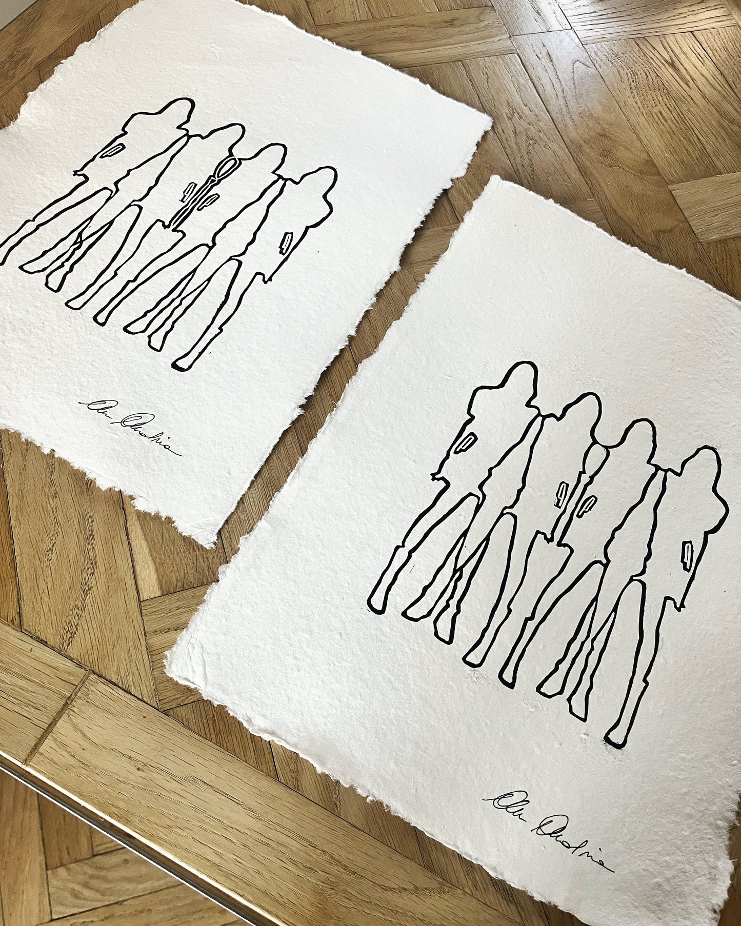 Sisters - Original on Paper