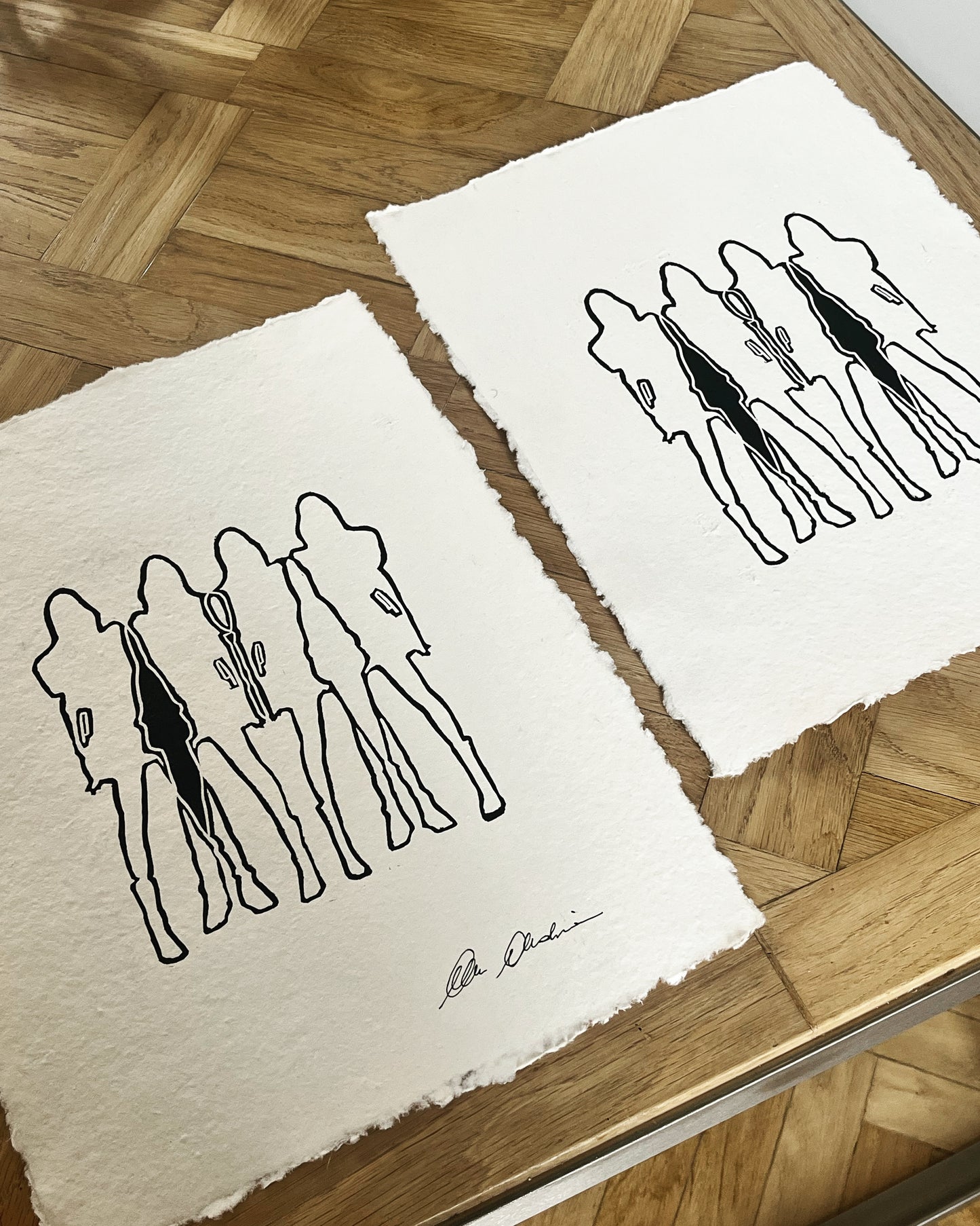 Sisters I - Original on Paper