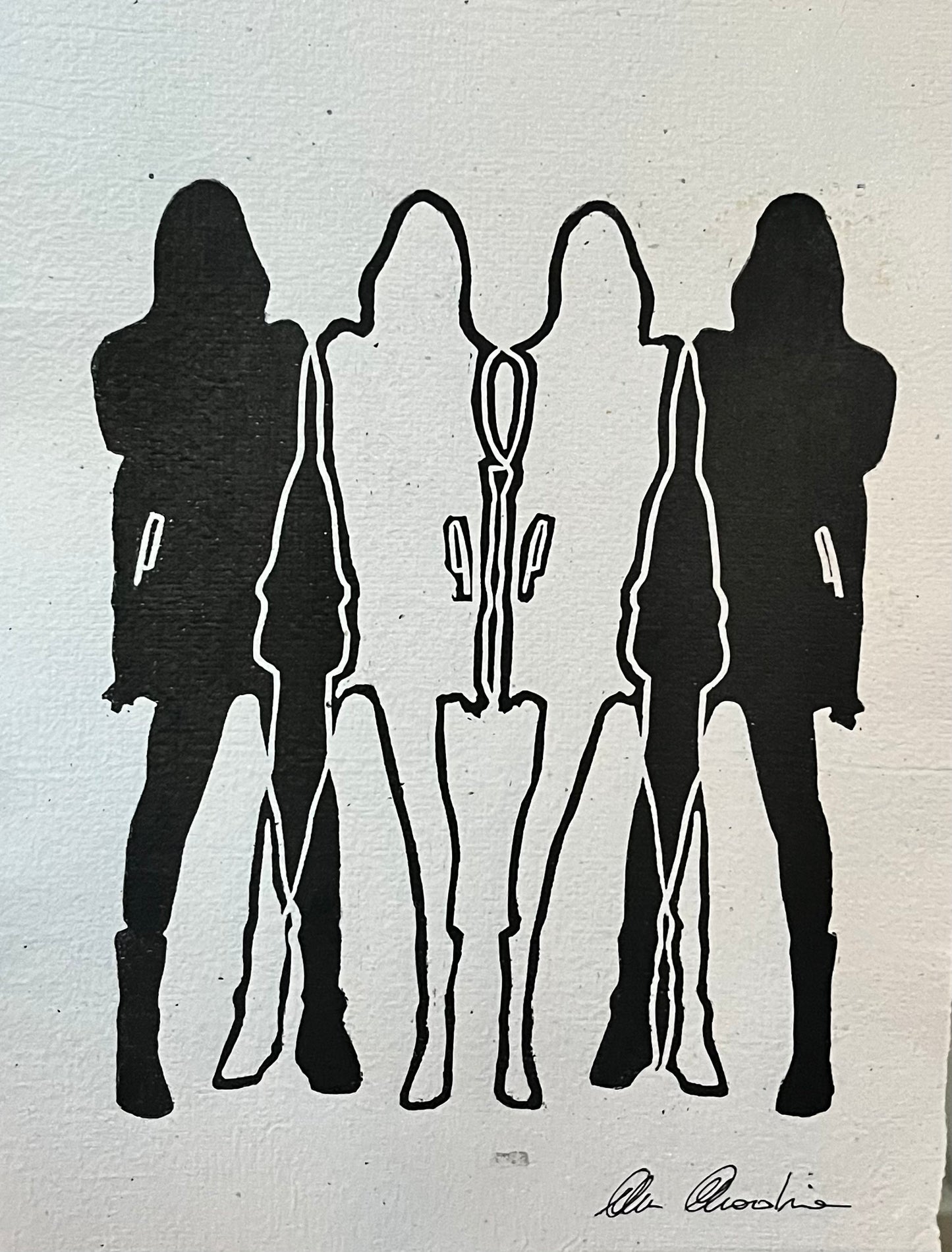 Sisters IV - Original on Paper