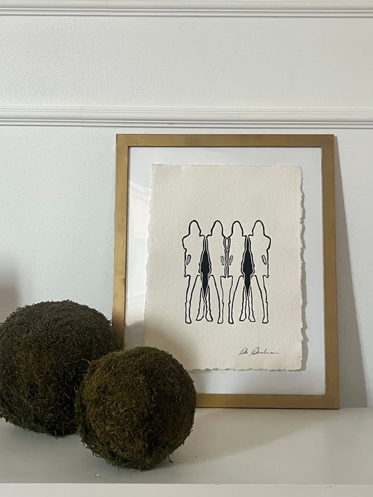 Sisters III - Original on Paper