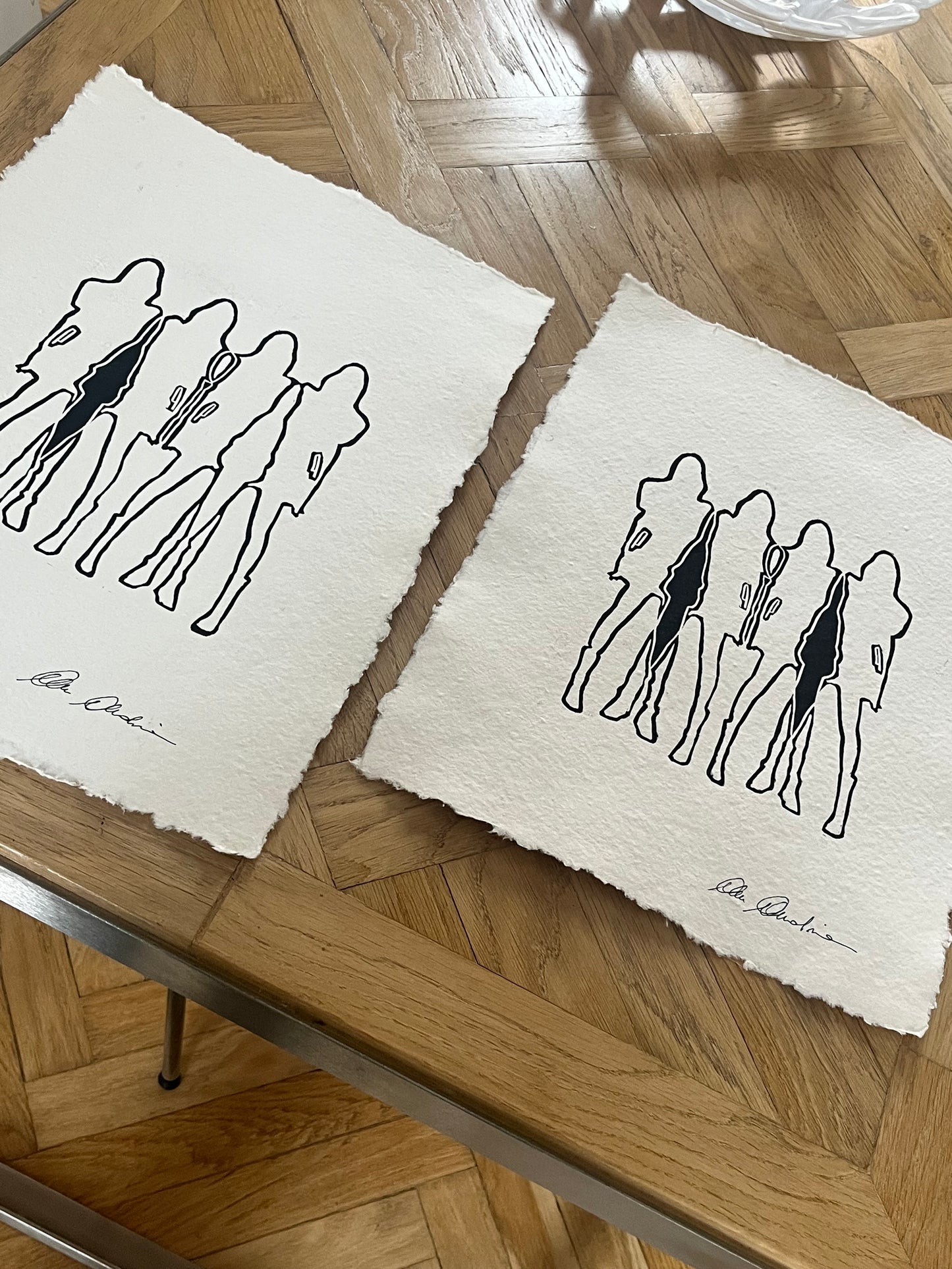 Sisters III - Original on Paper
