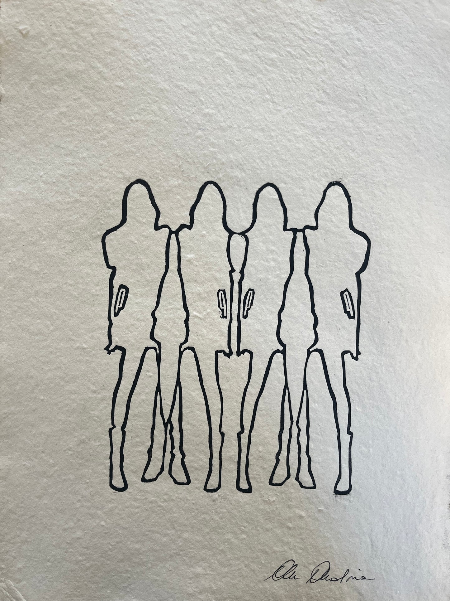 Sisters - Original on Paper