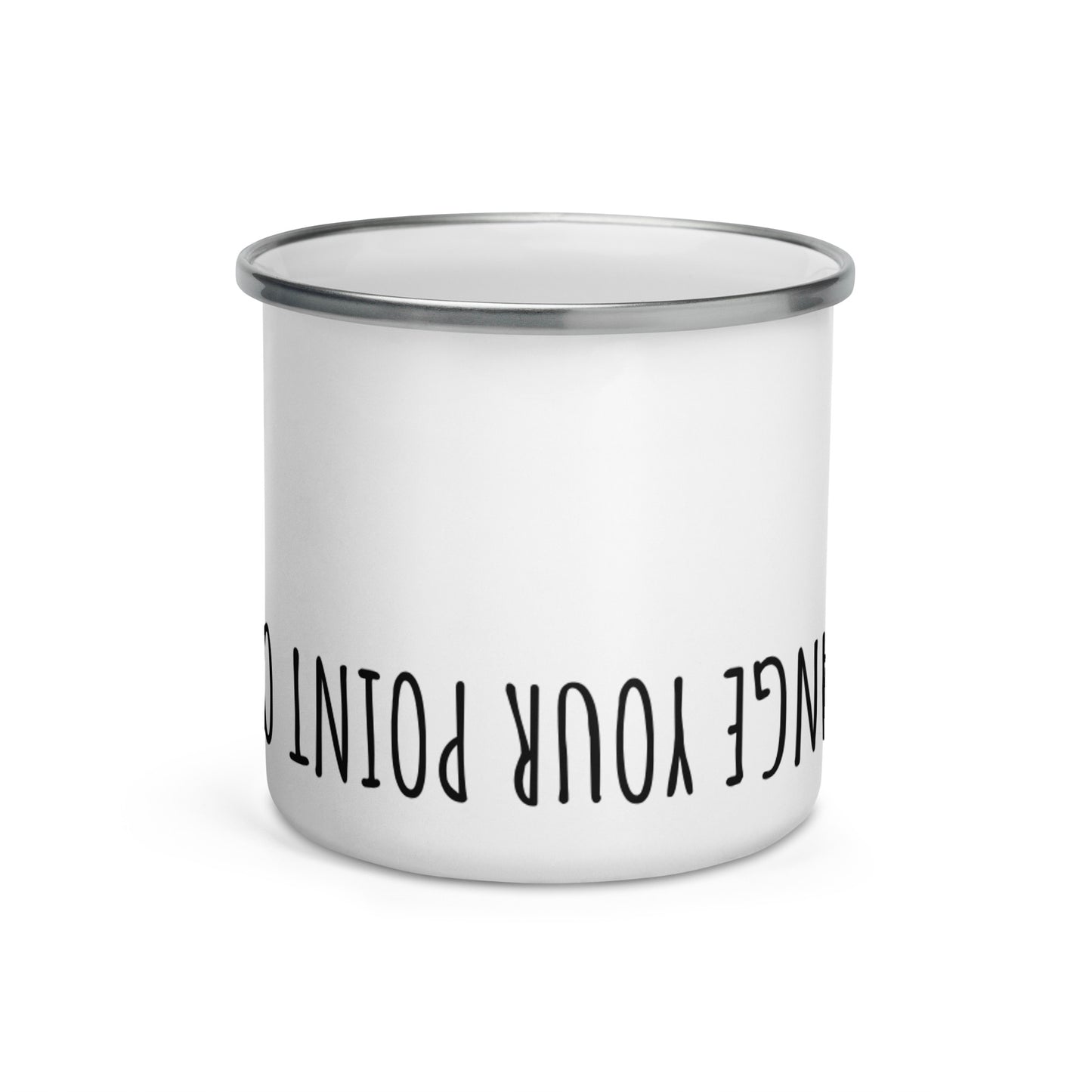 BE YOU SILVER MUG Tazza smaltata CHANGE YOUR POINT OF VIEW