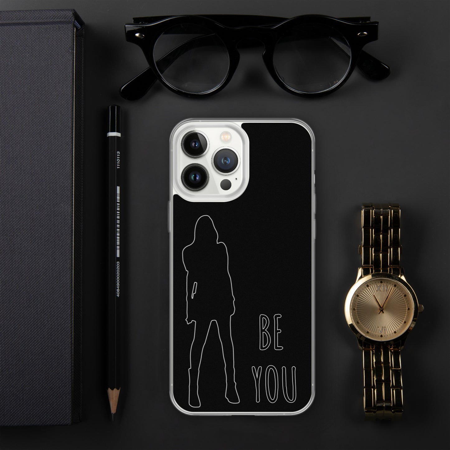 BE YOU BLACK Cover per iPhone 13 - 13 PRO -13 PRO MAX
