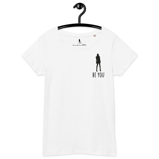 BE YOU T-shirt da donna basica in cotone organico al 100%