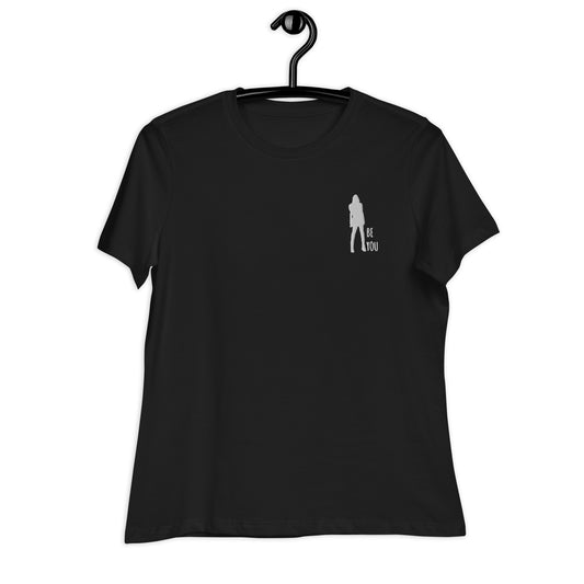 BE YOU T-shirt relaxed fit donna con logo ricamato