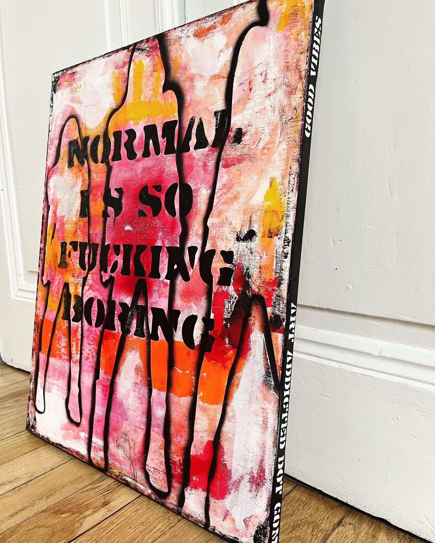 Fucking Boring - Canvas - PRICE ON REQUEST