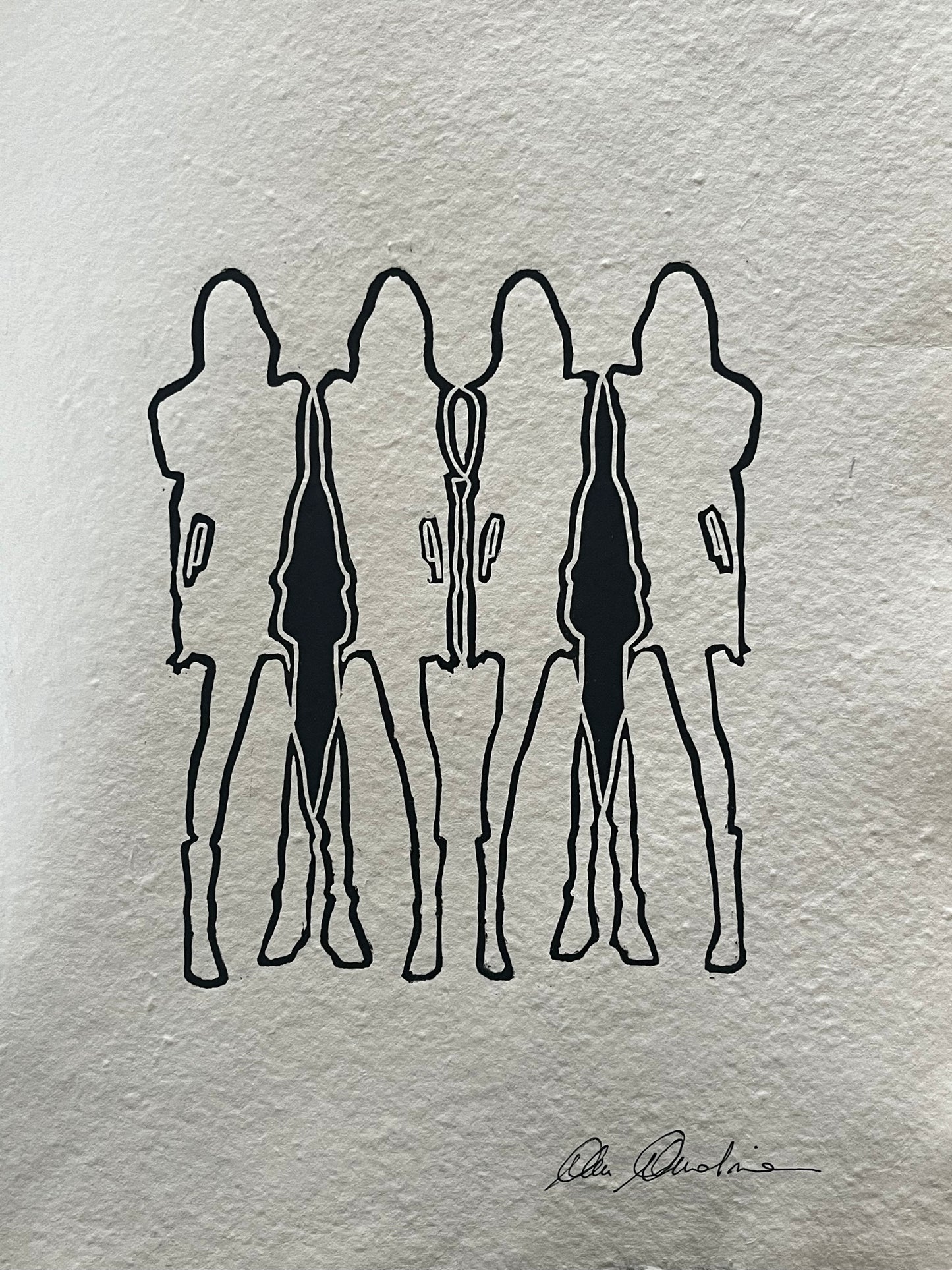 Sisters III - Original on Paper