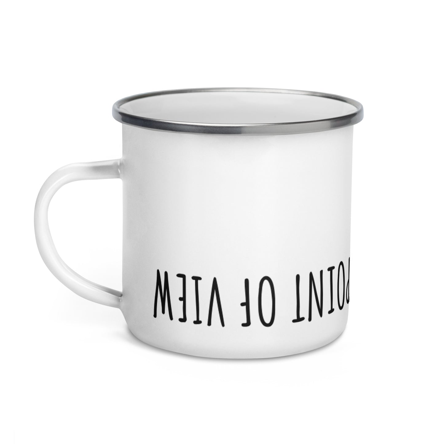 BE YOU SILVER MUG Tazza smaltata CHANGE YOUR POINT OF VIEW