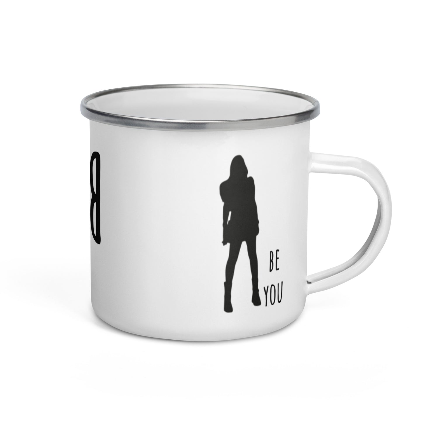 BE YOU SILVER MUG Tazza smaltata NORMAL IS BORING